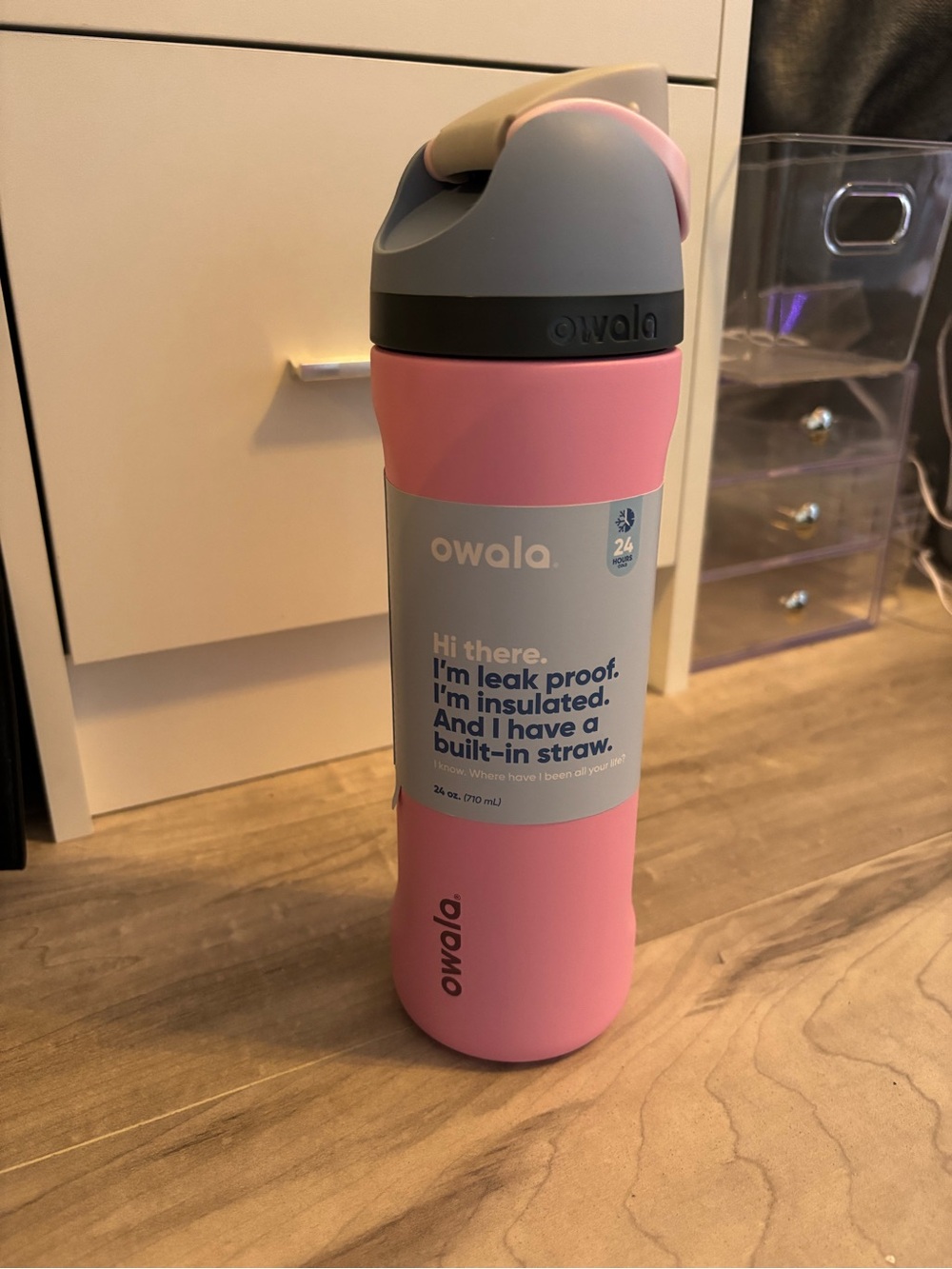 Brand new Owala  Pink Insulated Bottle with Built-In Straw